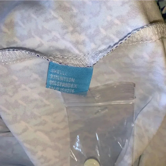 NWT J McLaughlin Catalyst Dress Catalina Cloth XS Blue Aqua Abstract Geo Print - Picture 9 of 10